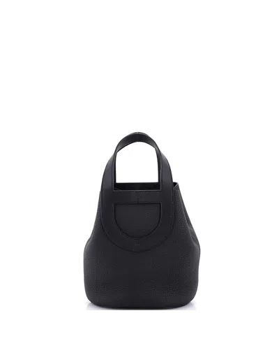 Pre-owned Pre-owned Hermes  Hermes 18 In-the-loop Bag Clemence With Swift In Black