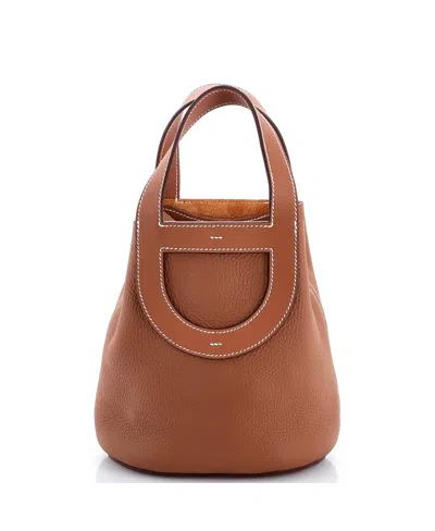 Pre-owned Pre-owned Hermes  Hermes 18 In-the-loop Bag Clemence With Swift In Brown