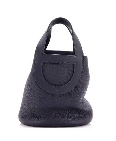Pre-owned Pre-owned Hermes  Hermes 18 In-the-loop Bag Clemence With Swift In Gray