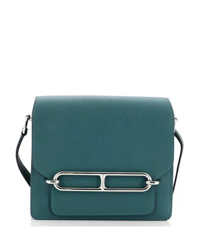 Pre-owned Pre-owned Hermes  Hermes 18 Roulis Bag Evercolor In Green