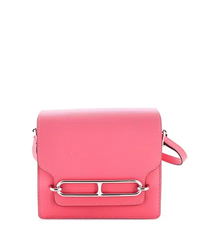 Pre-owned Pre-owned Hermes  Hermes 18 Roulis Bag Evercolor In Pink