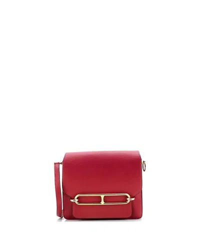 Pre-owned Pre-owned Hermes  Hermes 18 Roulis Bag Evercolor In Red