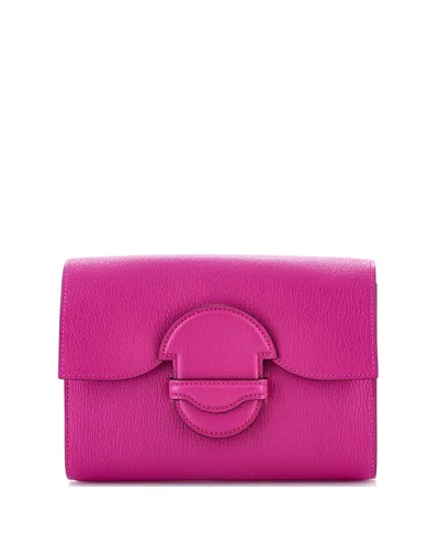 Pre-owned Pre-owned Hermes  Hermes 1938 Clutch Chevre Mysore In Pink