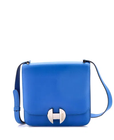 Pre-owned Pre-owned Hermes  Hermes 20 02 Shoulder Bag Evercolor In Blue