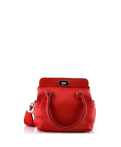 Pre-owned Pre-owned Hermes  Hermes 20 Toolbox Bag Swift In Red