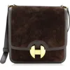 Pre-owned Hermes  Hermes 2002 Shoulder Bag Doblis Suede With Evercalf 20 In Brown