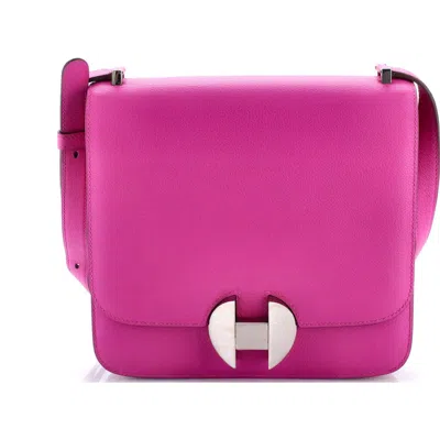 Pre-owned Hermes  Hermes 2002 Shoulder Bag Evercolor 20 In White