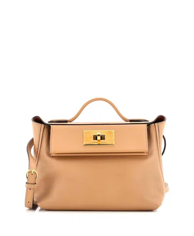 Pre-owned Pre-owned Hermes  Hermes 21 24/24 Bag Verso Evercolor With Swift In Brown