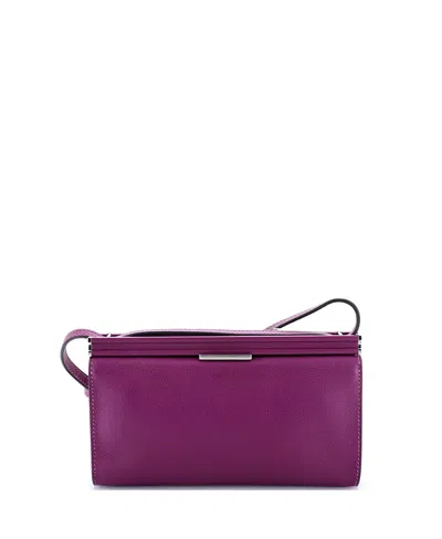 Pre-owned Pre-owned Hermes  Hermes 21 Clic-h Shoulder Bag Evercolor In Purple