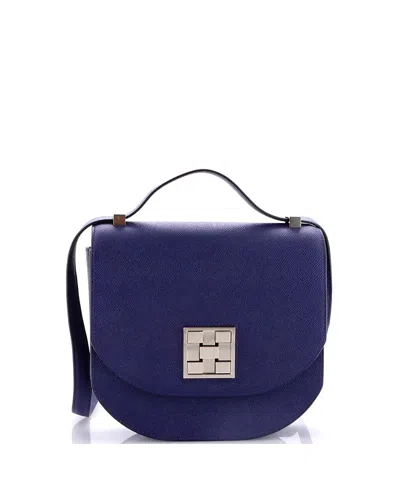 Pre-owned Pre-owned Hermes  Hermes 21 Mosaique Au 24 Bag Epsom In Blue