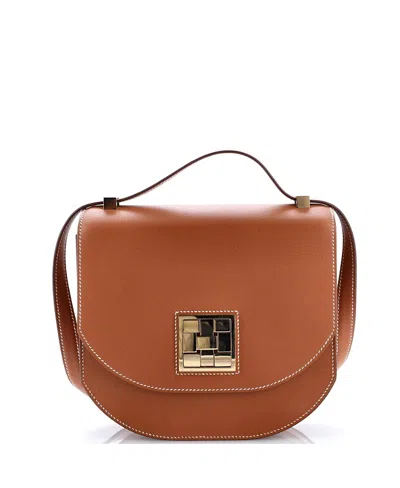 Pre-owned Pre-owned Hermes  Hermes 21 Mosaique Au 24 Bag Madame In Brown
