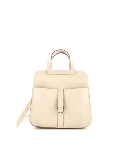 Pre-owned Pre-owned Hermes  Hermes 22 Halzan Bag Swift In Neutral