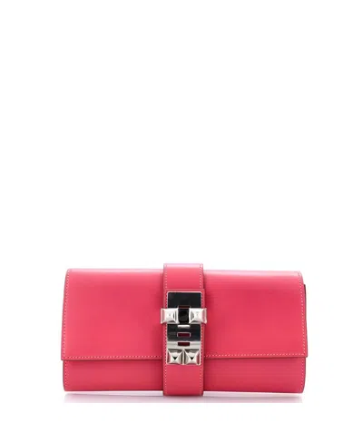 Pre-owned Pre-owned Hermes  Hermes 23 Medor Clutch Tadelakt In Pink
