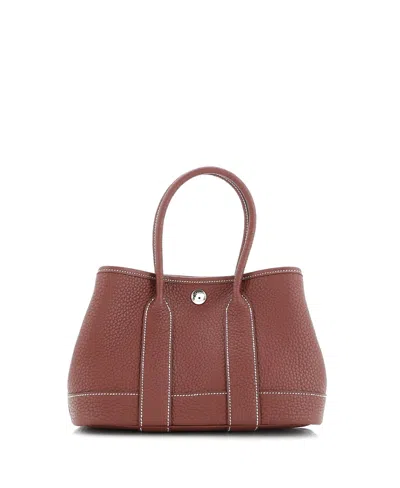 Pre-owned Pre-owned Hermes  Hermes 23 Neo Garden Party Tote Leather In Red