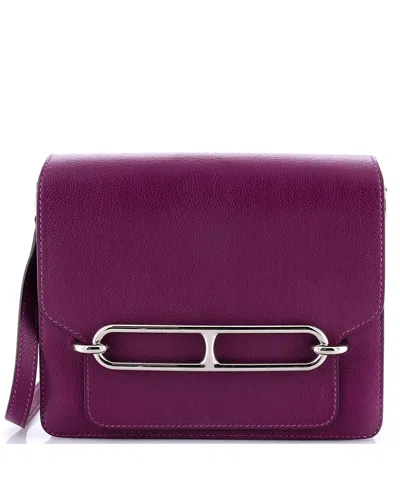 Pre-owned Pre-owned Hermes  Hermes 23 Roulis Bag Evercolor In Purple