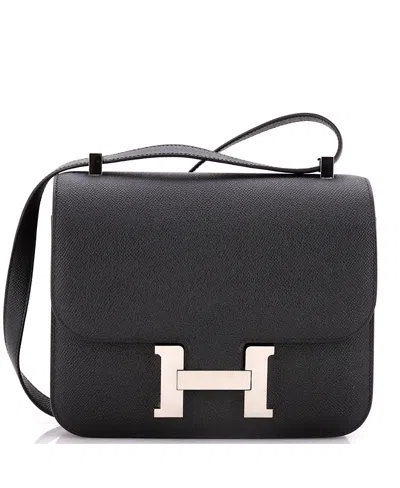 Pre-owned Pre-owned Hermes  Hermes 24 Constance Bag Epsom In Black