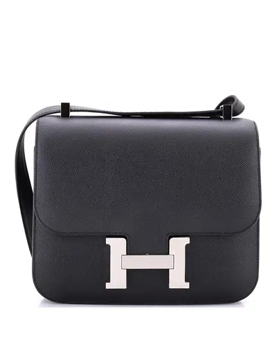 Pre-owned Pre-owned Hermes  Hermes 24 Constance Bag Epsom In Black
