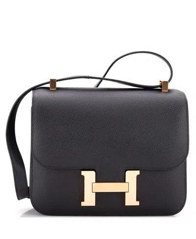 Pre-owned Pre-owned Hermes  Hermes 24 Constance Bag Epsom In Black
