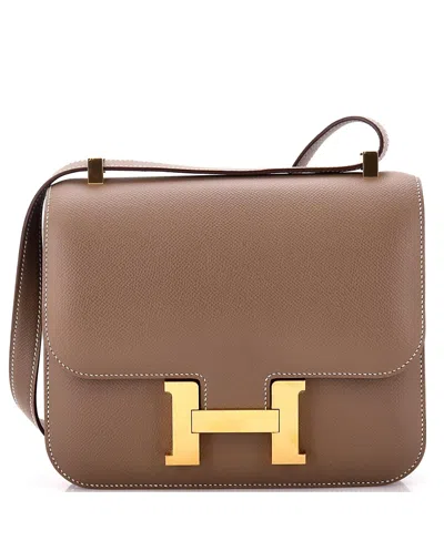 Pre-owned Pre-owned Hermes  Hermes 24 Constance Bag Epsom In Gray
