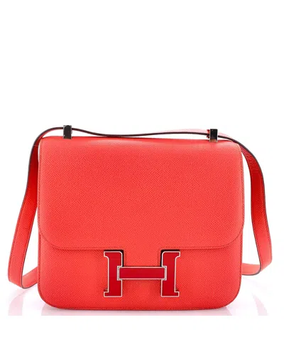 Pre-owned Pre-owned Hermes  Hermes 24 Constance Bag Epsom In Red