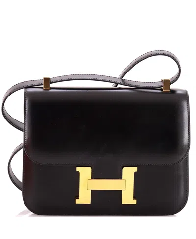 Pre-owned Pre-owned Hermes  Hermes 24 Constance Nm Bag Box Calf In Black