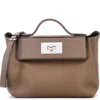Pre-owned Hermes  Hermes 24/24 Bag Evercolor With Swift 21 In Brown