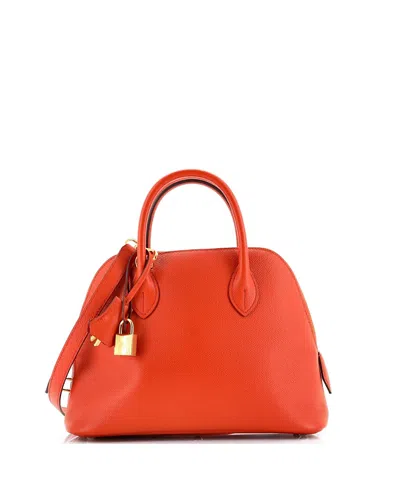 Pre-owned Pre-owned Hermes  Hermes 25 Bolide 1923 Bag Epsom In Orange