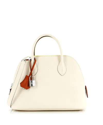Pre-owned Pre-owned Hermes  Hermes 25 Bolide 1923 Bag Tricolor Epsom In Neutral/ Orange/ Yellow