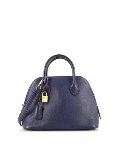 Pre-owned Pre-owned Hermes  Hermes 25 Bolide 1923 Bag Verso Evercolor In Blue