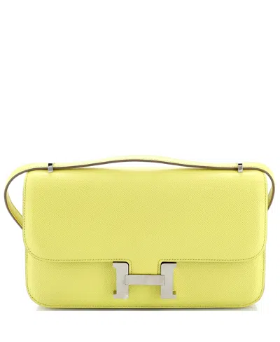Pre-owned Pre-owned Hermes  Hermes 25 Constance Elan Bag Epsom In Yellow