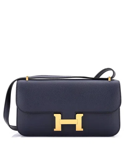 Pre-owned Pre-owned Hermes  Hermes 25 Constance Elan Nm Bag Epsom In Blue