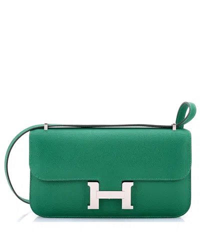 Pre-owned Pre-owned Hermes  Hermes 25 Constance Elan Nm Bag Epsom In Green