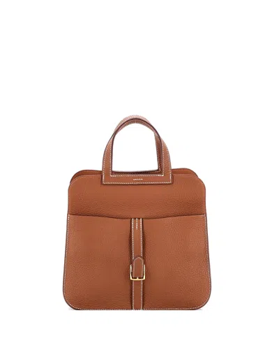 Pre-owned Pre-owned Hermes  Hermes 25 Halzan Bag Clemence In Brown