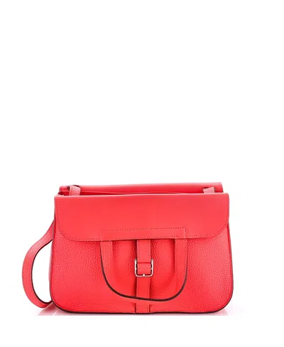 Pre-owned Pre-owned Hermes  Hermes 25 Halzan Bag Clemence In Pink