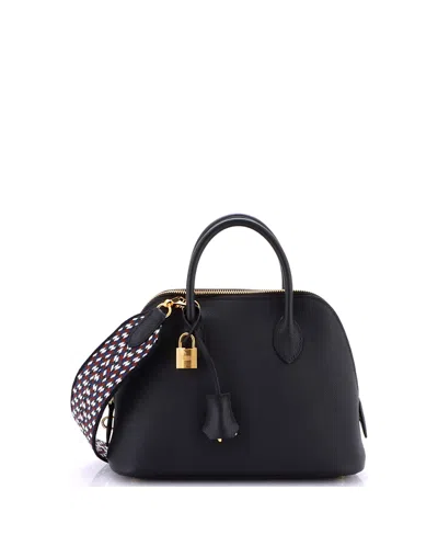Pre-owned Pre-owned Hermes  Hermes 25 Sangle Bolide 1923 Bag Epsom In Black