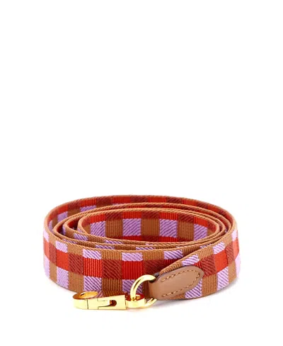 Pre-owned Pre-owned Hermes  Hermes 25 Sangle Shoulder Strap Maxi Quadrille Canvas In Multi