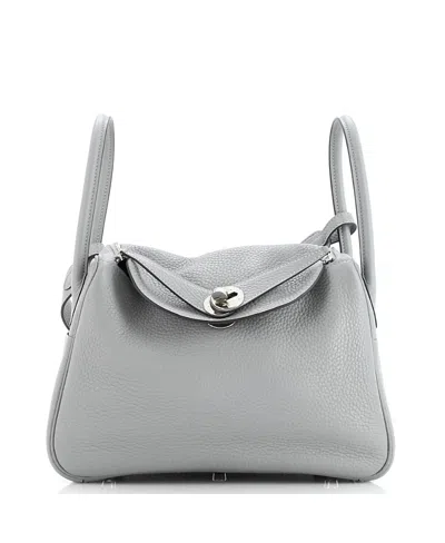 Pre-owned Pre-owned Hermes  Hermes 26 Lindy Bag Clemence In Gray