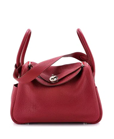 Pre-owned Pre-owned Hermes  Hermes 26 Lindy Bag Clemence In Red