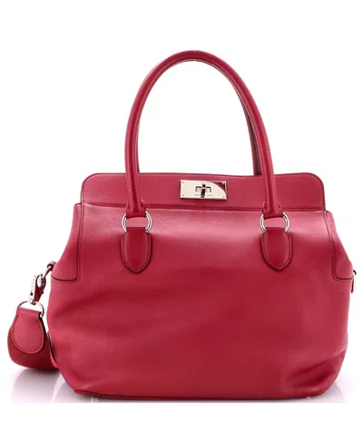 Pre-owned Pre-owned Hermes  Hermes 26 Toolbox Bag Swift In Red