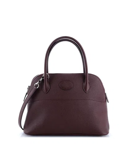 Pre-owned Pre-owned Hermes  Hermes 27 Bolide Bag Epsom In Burgundy