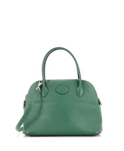 Pre-owned Pre-owned Hermes  Hermes 27 Bolide Bag Epsom In Green