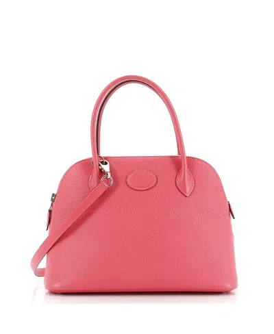 Pre-owned Pre-owned Hermes  Hermes 27 Bolide Bag Epsom In Pink