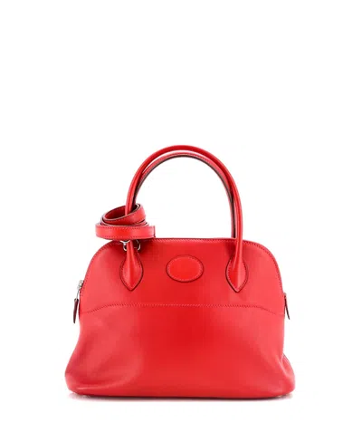 Pre-owned Pre-owned Hermes  Hermes 27 Bolide Bag Swift In Red