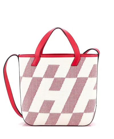 Pre-owned Pre-owned Hermes  Hermes 27 Cabas H En Biais Tote Canvas With Leather In Pink