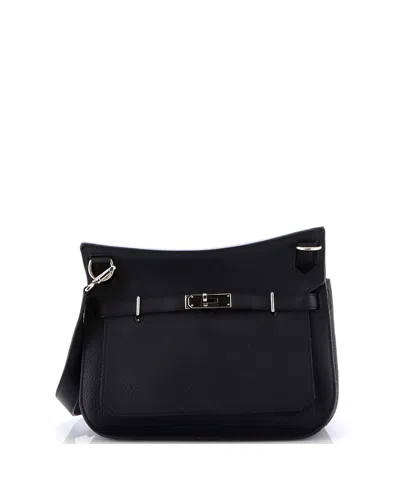 Pre-owned Pre-owned Hermes  Hermes 28 Jypsiere Bag Clemence In Black