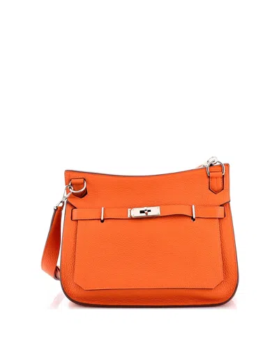 Pre-owned Pre-owned Hermes  Hermes 28 Jypsiere Bag Clemence In Orange