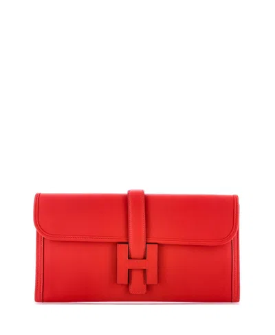 Pre-owned Pre-owned Hermes  Hermes 29 Jige Elan Clutch Swift In Red