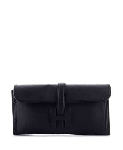 Pre-owned Pre-owned Hermes  Hermes 29 Jige Elan Clutch Swift In Black