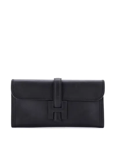 Pre-owned Pre-owned Hermes  Hermes 29 Jige Elan Clutch Swift In Black