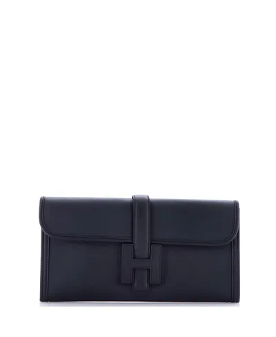 Pre-owned Pre-owned Hermes  Hermes 29 Jige Elan Clutch Swift In Blue